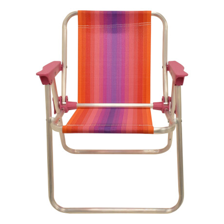 Silla Playa Plegable Infantil Aluminio Alta Mor Coral/violeta