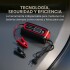 Cargador Bateria Inteligente Auto Moto Lancha Premium 14.6V® Color Rojo