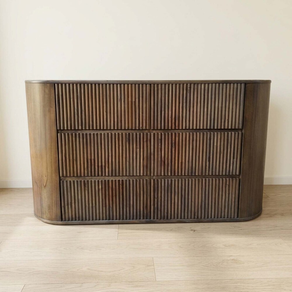 CÓMODA 6 CAJONES MADERA MARRON SOUTHPORT