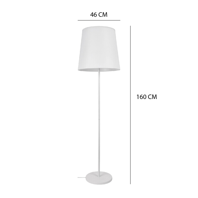 ARTEFACTO DECORATIVO DE PIE SIRA BLANCO Luminaria de Pie Sira Blanco