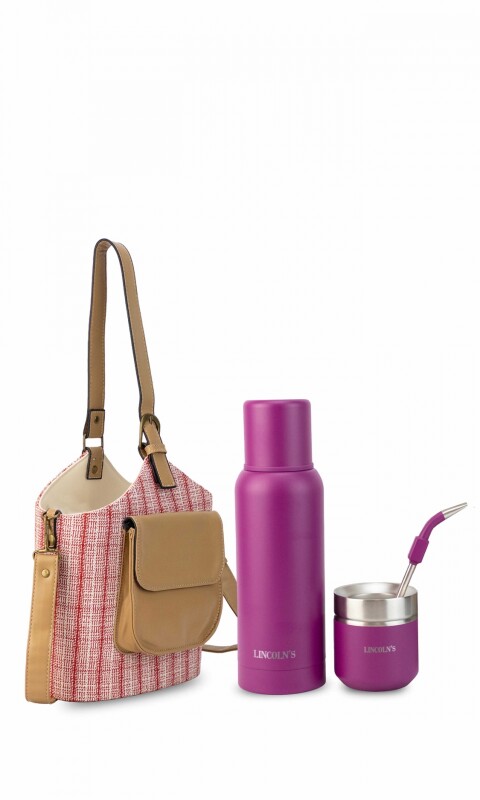 SET MATERO FILIPINAS ROJO C/PURPURA