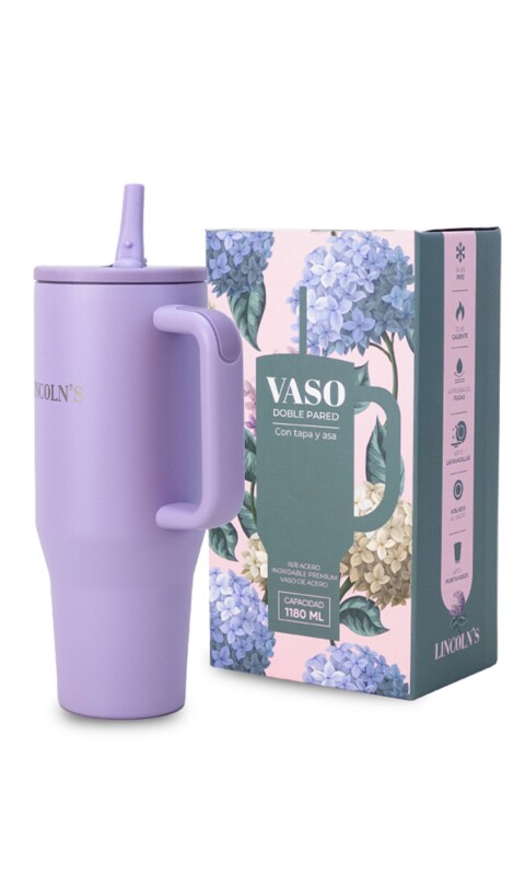 VASO TERMICO DRINKS LILA