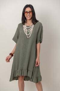 VESTIDO ILANA Verde Seco