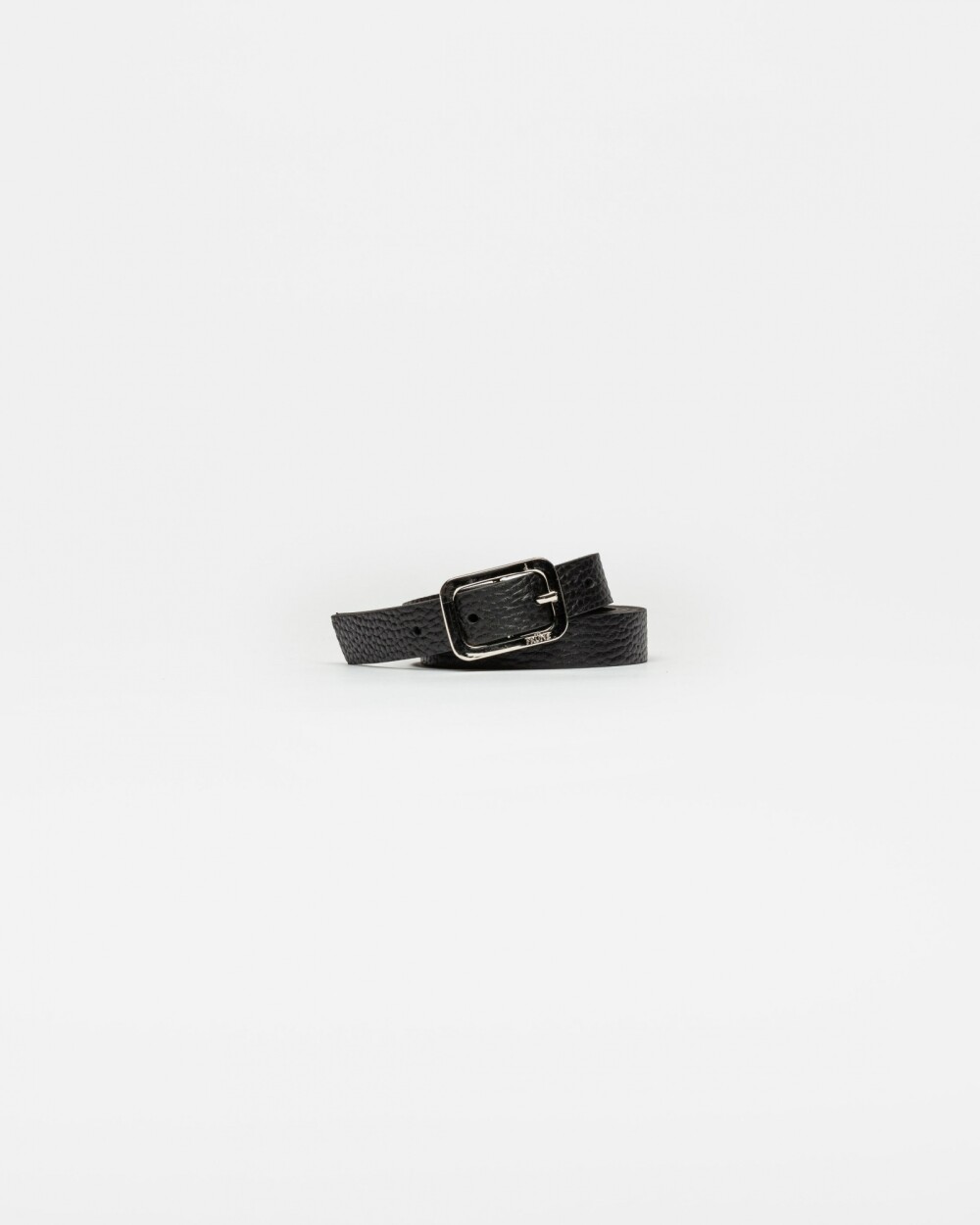 Cinturon Santorini en cuero graneado Negro