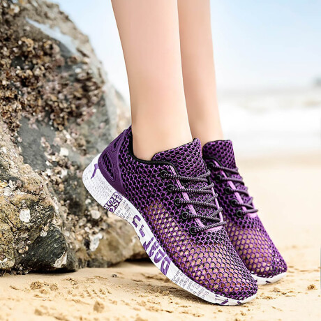 Calzado Deportivo Running Ventilados Para Adulto Violeta