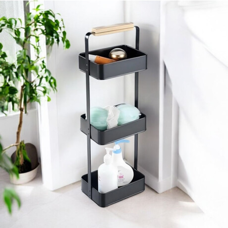 Organizador de metal 3 Niveles y Mango de Bambú Organizador de metal 3 Niveles y Mango de Bambú