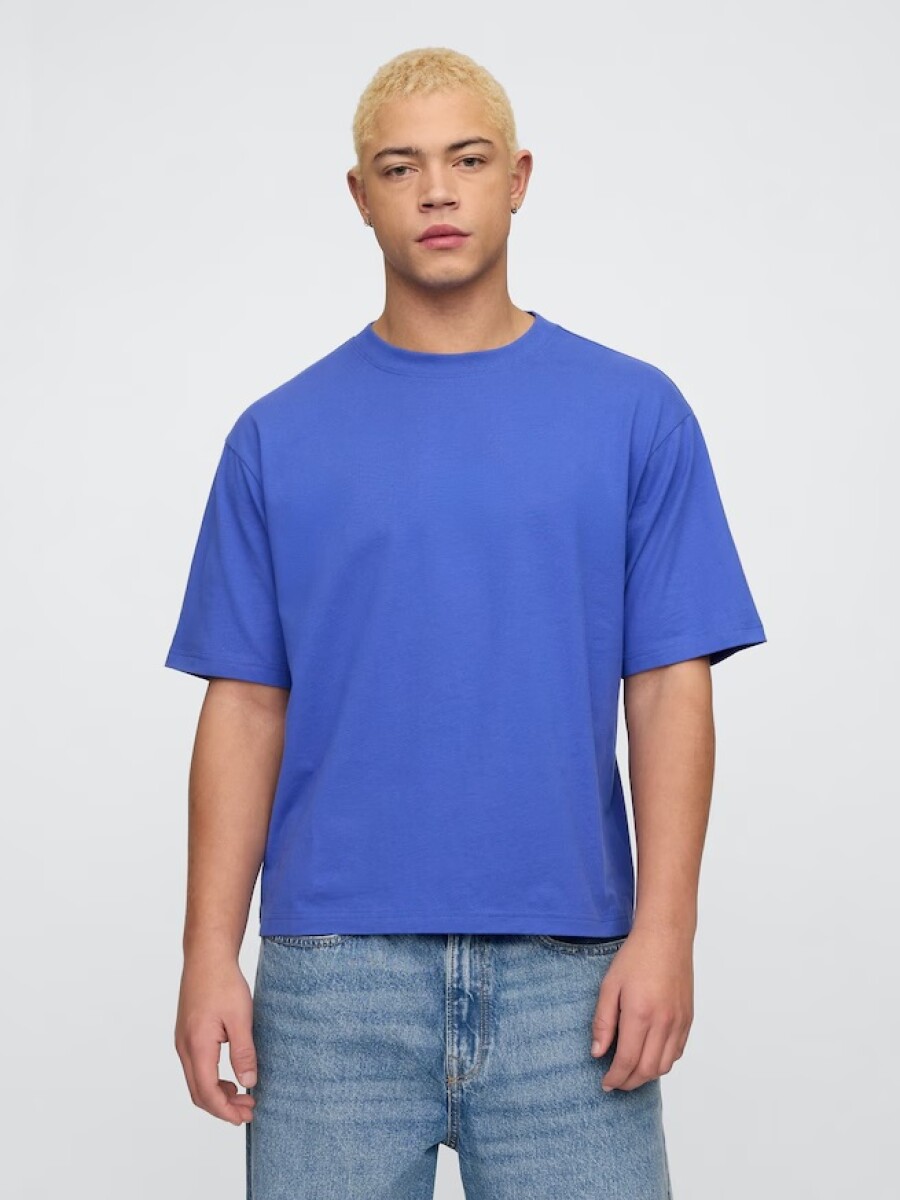 Remera Vintage Soft Boxy Hombre - Dazzling Blue 183949Tc 