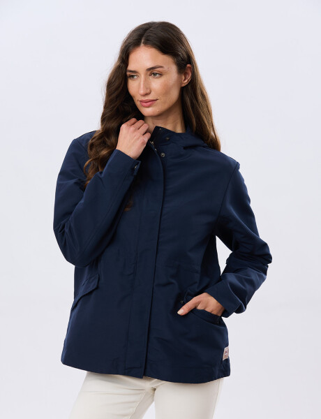 CAMPERA CON CAPUCHA Azul