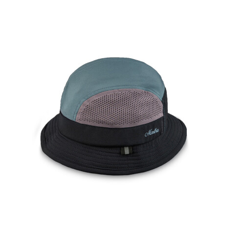 Sombrero Martha Duna Jungle Hat Negro/Celeste