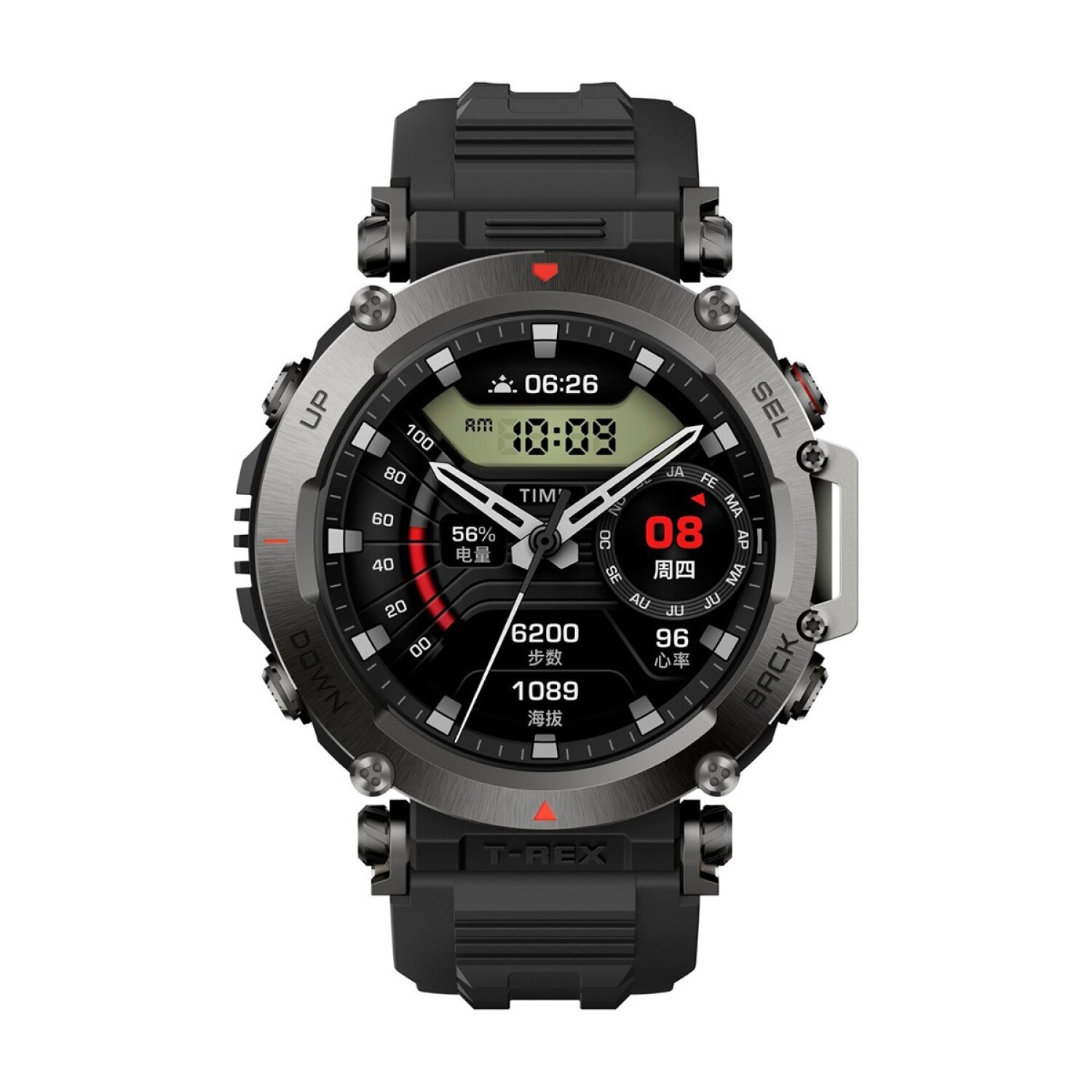 Usado Amazfit T-Rex Trex GPS Al Aire Libre Smartwatch Impermeable 390mAh  Reloj Inteligente Para Hombre Android iOS Phone 95-97 Nuevo Deportivo