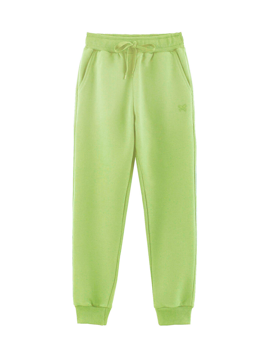 PANTALÓN BABUCHA NIÑOS UNISSEX SIN FELPA  - VERDE 