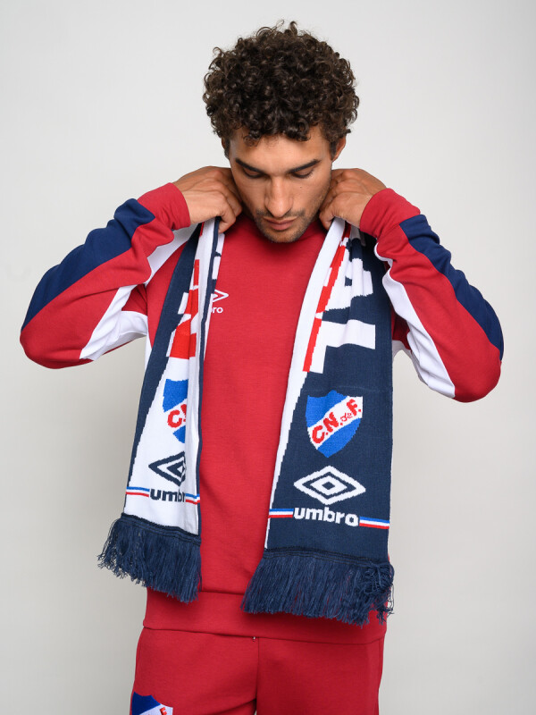BUFANDA Nacional Hombre Azul Marino, Blanco, Rojo