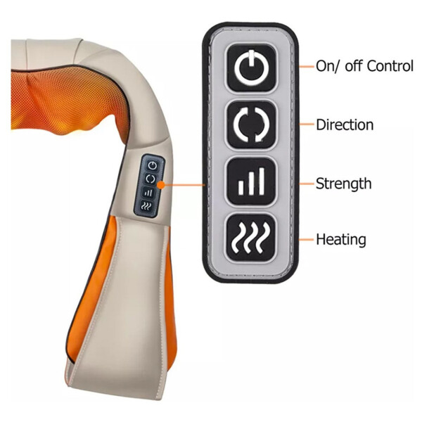 Masajeador Electrico Cuello Espalda Cervical Hombros Piernas Masajeador Electrico Cuello Espalda Cervical Hombros Piernas