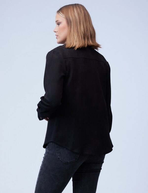 Sobrecamisa Suede NEGRO