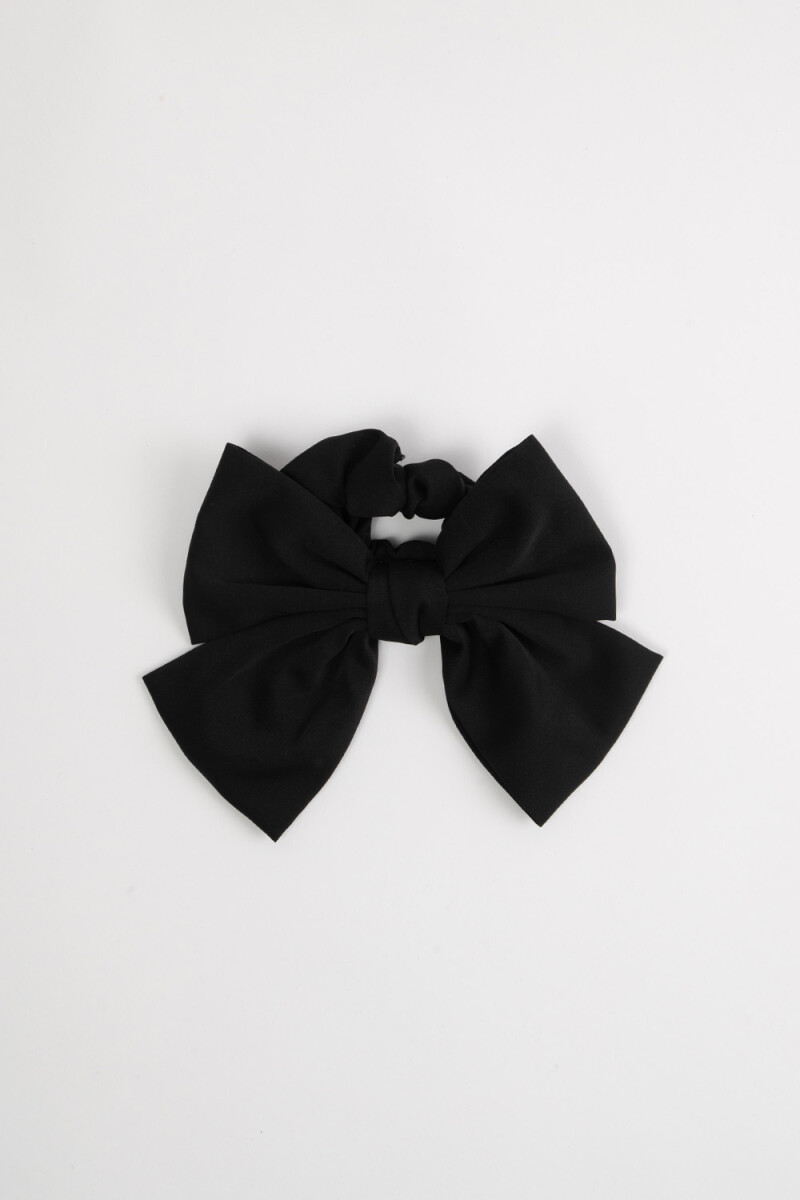Scrunchie pointelle - Negro 