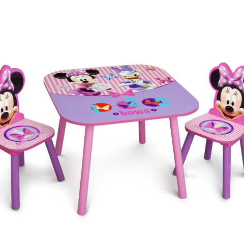 Juego de mesa y 2 sillas para niños Minnie Mouse Disney Juego de mesa y 2 sillas para niños Minnie Mouse Disney