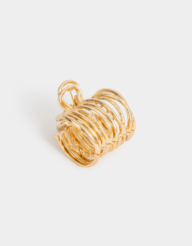 Broche Metallic Broche Metálico Cuff Dorado - Dorado