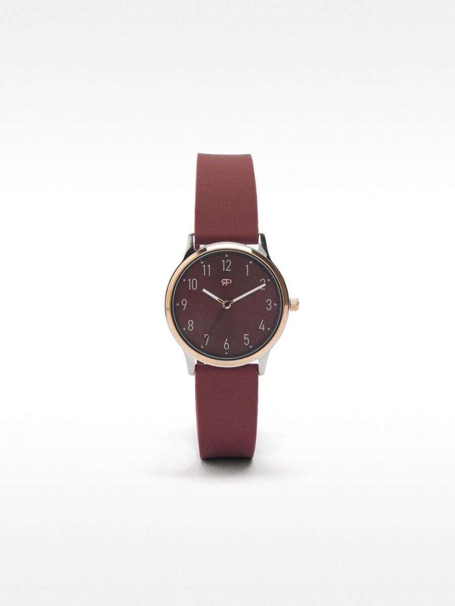 Reloj De Silicona burdeos