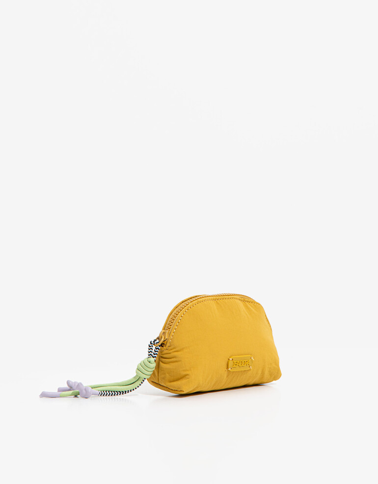 Porta Cosméticos Porta Cosméticos Mix Cordones - Amarillo Mostaza