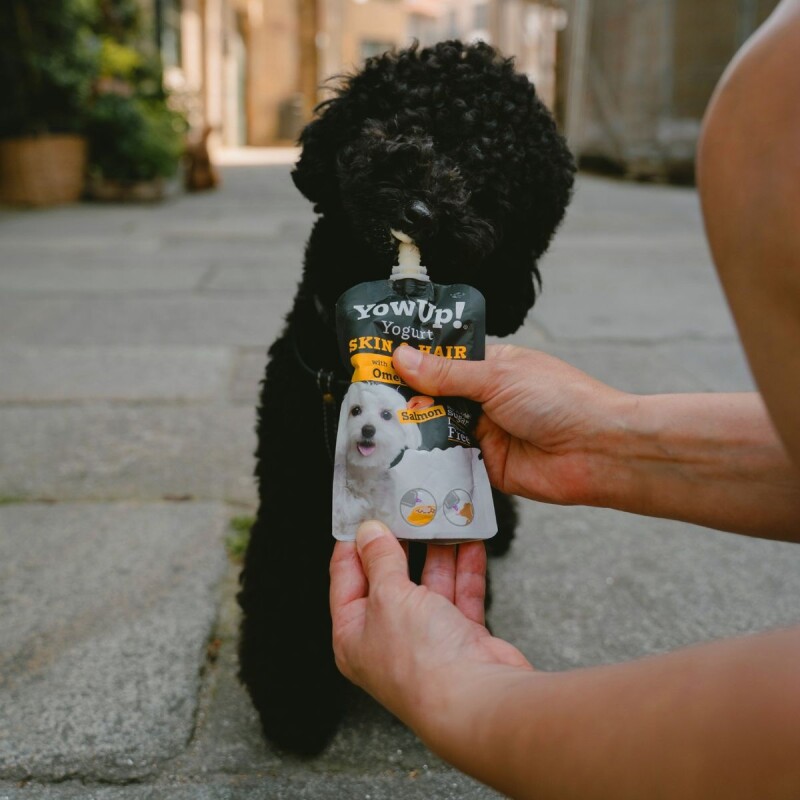 YOWUP YOGURT PARA PERROS 115 GRAMOS SKIN HAIR SABOR SALMON