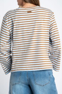 Remera Algodón Elastano Rayada Multi