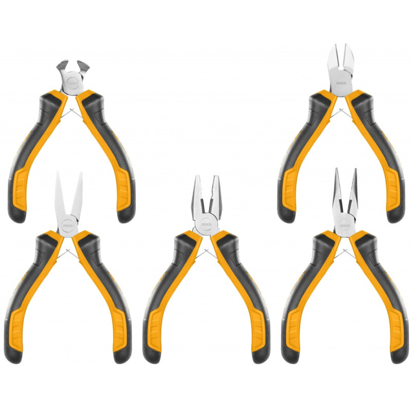 SET 5 PINZAS MINI INGCO HMPS01115 SET 5 PINZAS MINI INGCO HMPS01115