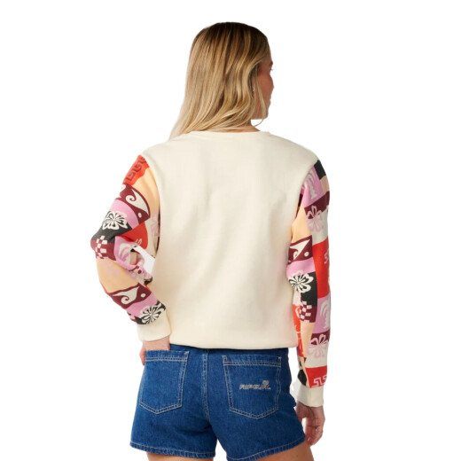 Buzo Rip Curl Party Wave Slv Printed - Blanco Buzo Rip Curl Party Wave Slv Printed - Blanco