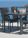 Mesa de jardín MADERUP A90xL150 negro Mesa de jardín MADERUP A90xL150 negro