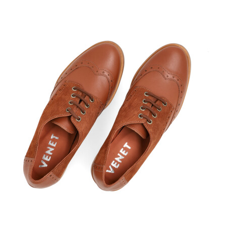 ZAPATO VENET - CUERO EBANO TOSTADO