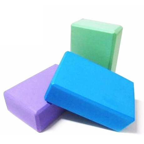 Ladrillo P/ Yoga Y Pilates Bloque Goma Eva Colores Azul