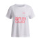 UA Tech Split Wordmark SS-PPL WHT-101