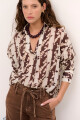 BLUSA HANNA ROCIO MARRON