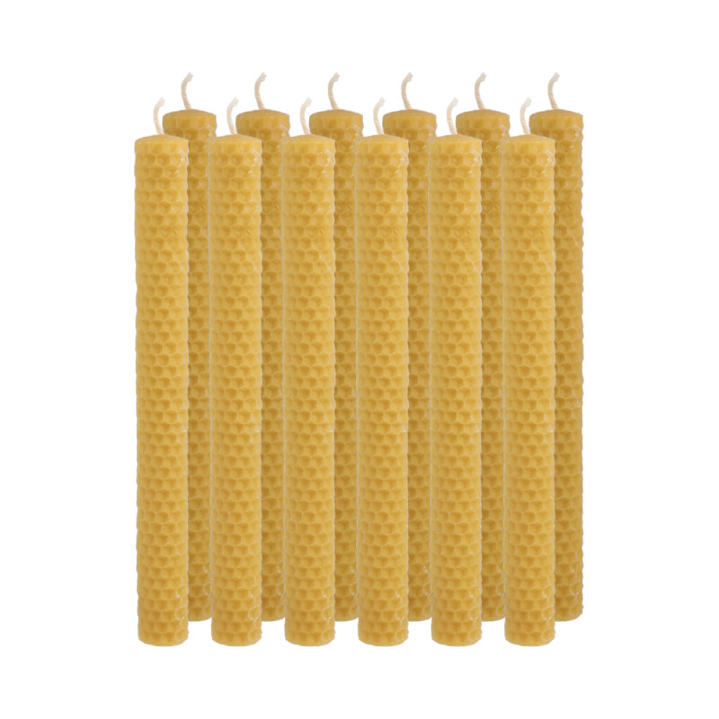 VELAS DE MIEL PANAL 2X20 CM - X12 UNID Velas De Miel Panal 2x20 Cm - X12 Unid
