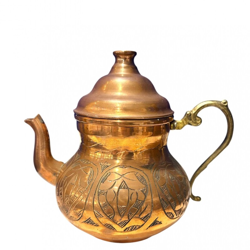 PROMO Tetera cobre lisa T2 Con diseño 1 T2