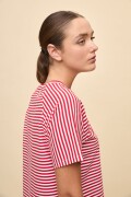 REMERA SCALA Blanco/Rojo