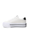 Championes de Mujer Puma Court Classic Vulc Fs Plataforma Blanco - Negro