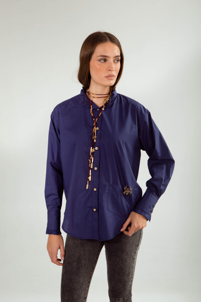 CAMISA ONDA INSECT Azul