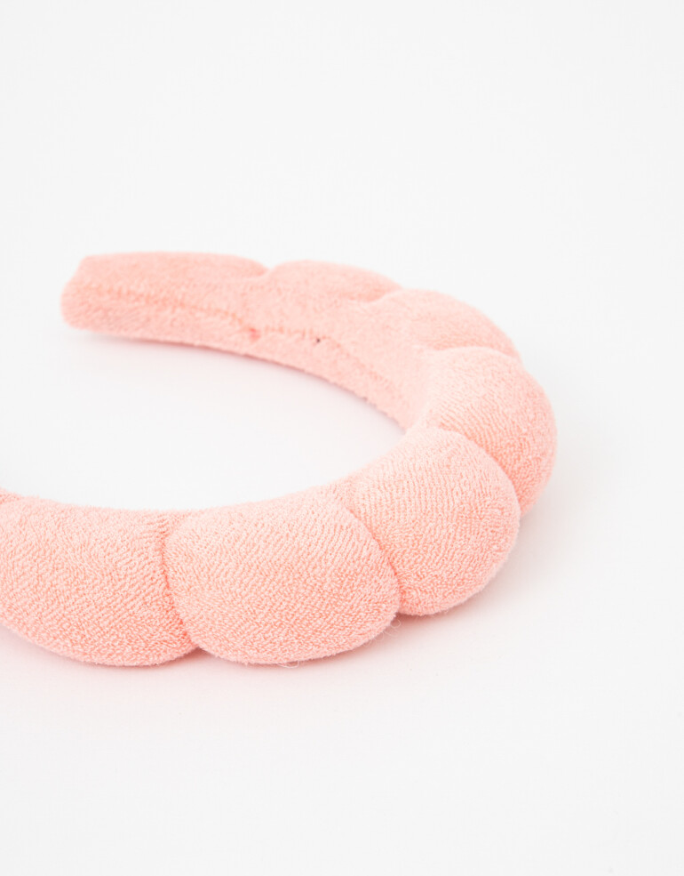 Complementos de Cosmética Herramientas capilares Vincha Rígida De Toalla - Rosa Claro
