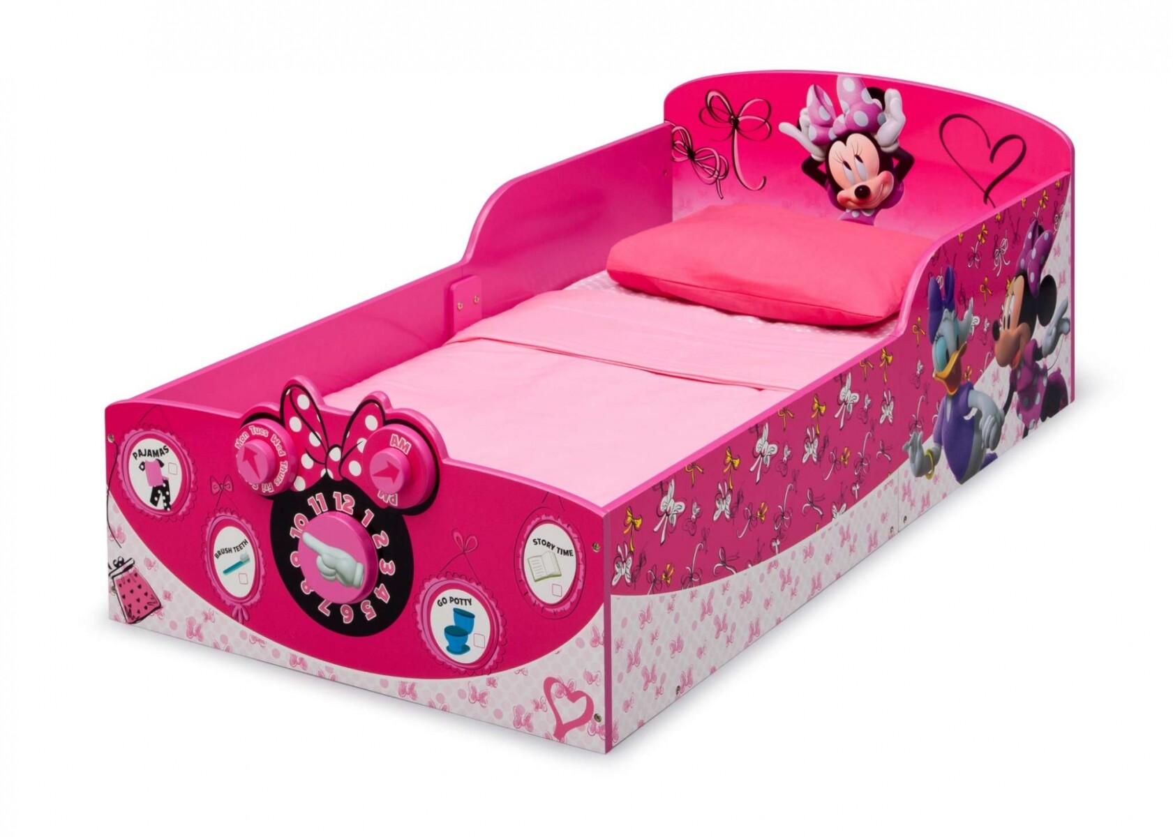 Cama interactiva de madera Minnie Mouse Disney para niños 