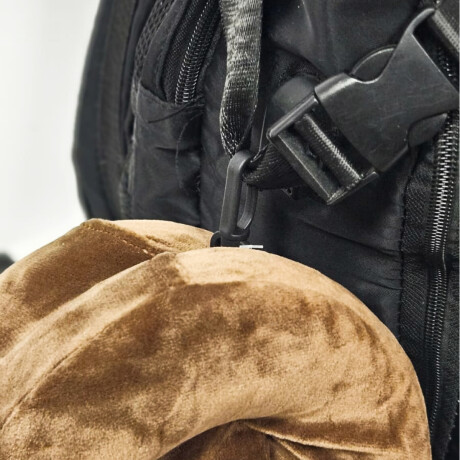 Almohada de viaje huellita gato Marron Oscuro