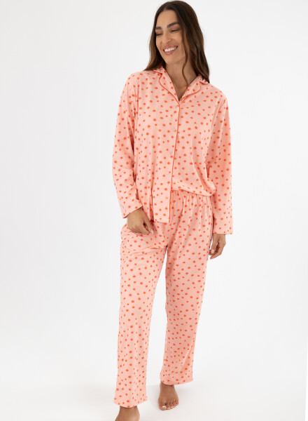 Pijama flannel fleece Rosado