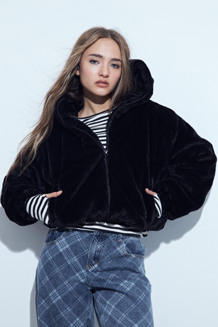 CAMPERA TIPPED Negro