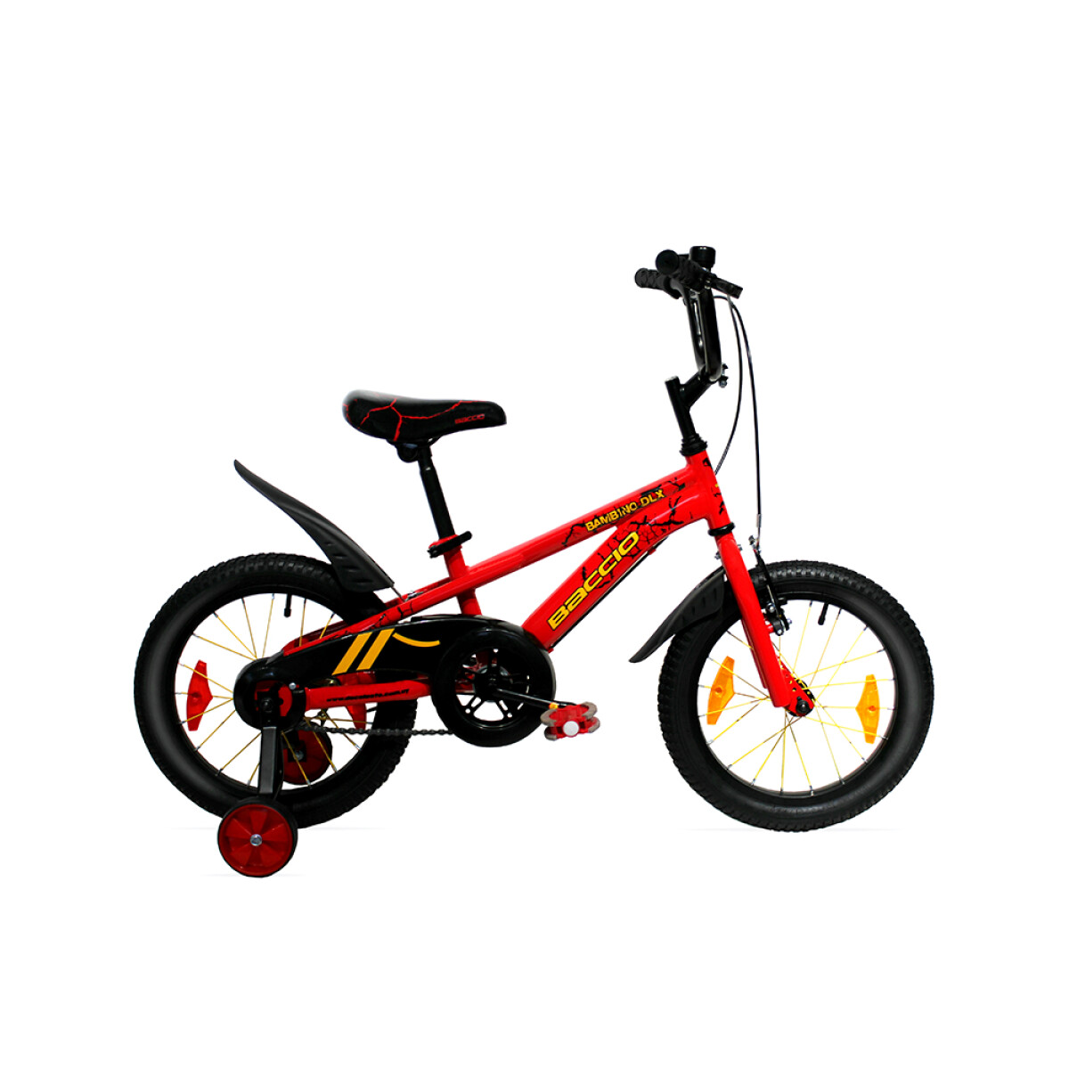 Bicicleta Baccio Bambino DLX 16 - Rojo y Amarillo 