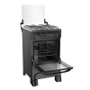Estufa Mueller Fratello de 4 quemadores con encendido automático, color negro Estufa Mueller Fratello De 4 Quemadores Con Encendido Automático, Color Negro
