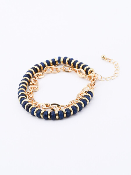 PULSERA CADENAS DORADO