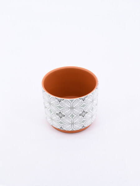 MACETA ARABESQUE ESTAMPADO 1