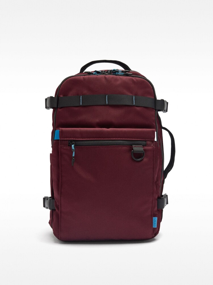 Mochila De Cabina De Nylon burdeos