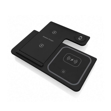 Cargador Inalámbrico 3 En 1 (plegable) Color Negro