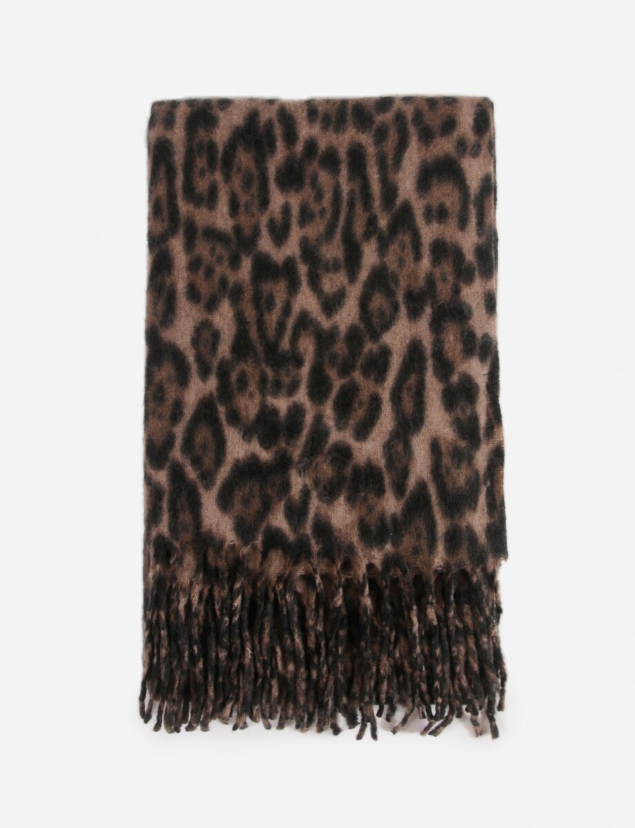 Bufanda animal print - beige 