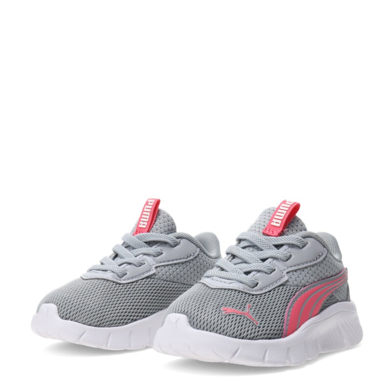 Championes Infantiles Puma Flexfocus Modern Gris - Rosa